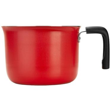 Imagem de Leiteira Páprika em Alumínio com Revestimento Antiaderente Multiflon Ultra 7 Cabo Baquelite 1,6L Vermelha Multiflon