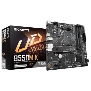 Imagem de Placa Mãe B550M K Socket AM4 DDR4 Alto Desempenho para Uso Profissional e Pessoal Gigabyte