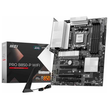 Imagem de Placa Mãe MSI Pro B850-P com Socket AM5 e DDR5 para 128GB e Wi-Fi 6, Bluetooth 5.2, USB 3.2 Gen 2 e Pcie 5.0
