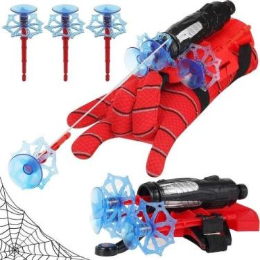 Imagem de Brinquedo Infantil Kit Luva Lança Teia com Dardos Ventosa Super Herói 