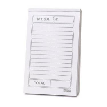 Imagem de Kit 25 Bloco Pedido de Mesa com Carbono 50 Folhas c/ 02 Vias - ANIMATI