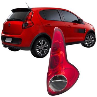 Imagem de Lanterna palio 12/16 bicolor borda vermelha ld - Fiat
