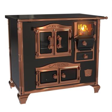 Imagem de Fogao a Lenha Venax n 2 Princess Premium Preto Rose Gold SE