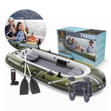 Imagem de Bote Barco Seahawk 3 Até 360kg 295cm Suporte Motor Intex