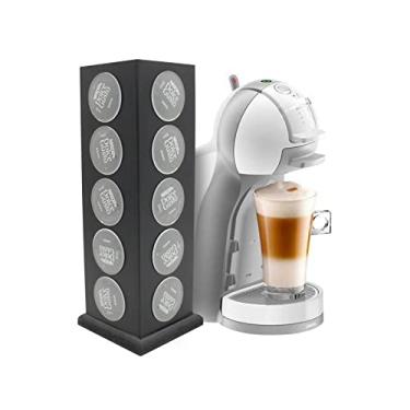 Imagem de Dupétriz Porta Cápsula para Dolce Gusto Café Armazena com Sofisticação - Madeira Preta - 20 Cápsulas - 32x11x11 cm
