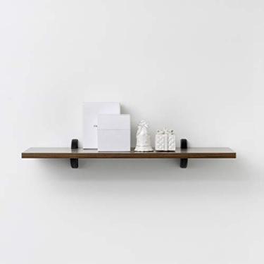 Imagem de Prateleira com suporte decora 60X20cm Nogueira Bemfixa