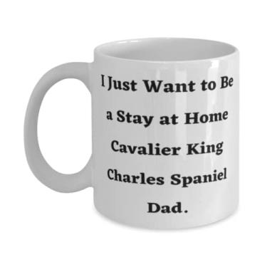 Imagem de Presentes úteis para cães Cavalier King Charles Spaniel, I Just Want to Be a Stay at, Cavalier King Charles Spaniel 325 g Caneca de amigos