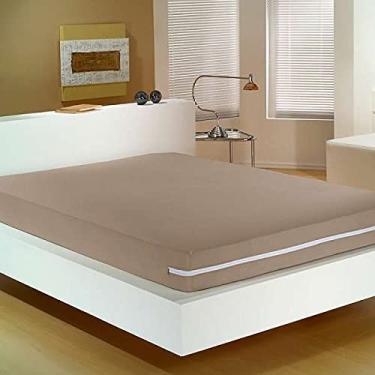 Imagem de Capa de Colchao Doce Vida Casal Altura 20 Castor, castanho, Duplo