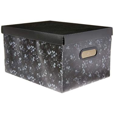 Imagem de Caixa Organizadora M, 19x30x39, capacidade 20,39l, material impermeável e estampado.