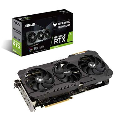 Imagem de ASUS Placa gráfica TUF Gaming NVIDIA GeForce RTX 3090 OC Edition - PCIe 4.0, 24GB GDDR6X, HDMI 2.1, DisplayPort 1.4a, rolamentos de ventoinha de esfera dupla