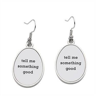 Imagem de Brinco Tell Me Something Good - Brincos com pingente para meninas - Presente de festa de aniversário dos namorados
