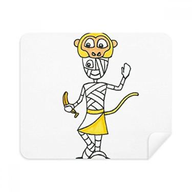 Imagem de Egypt Mummy Horus Chapéu de macaco Pano de limpeza Limpador de tela 2 peças Tecido de camurça