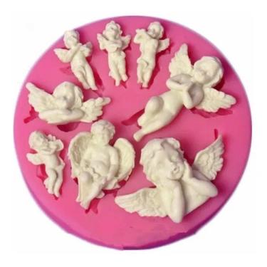 Imagem de Molde De Silicone Anjos, Batizado