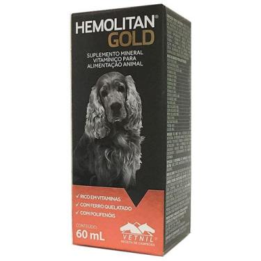Imagem de Hemolitan Gold Gotas Vetnil Para Cães E Gatos 60ml