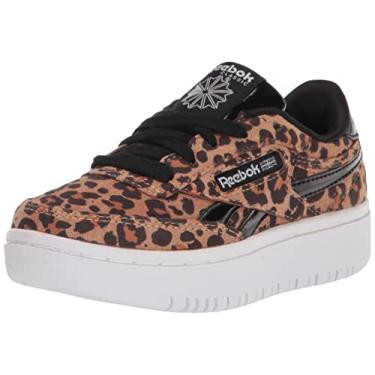 Imagem de Reebok Tênis unissex infantil Club C Double, Saara/Núcleo Preto, 5 Big Kid
