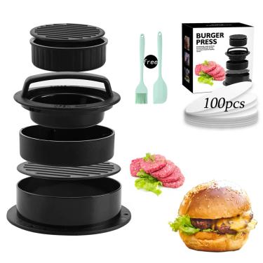 Imagem de FUYTERY 3 em 1 Hambúrguer Prensado à Mão com Hambúrguer sem Espartilho Hambúrguer de Cozinha