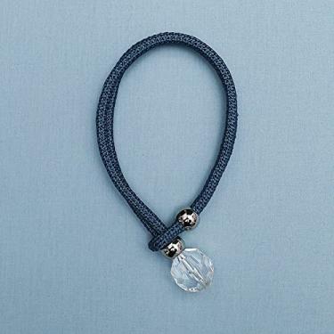 Imagem de Fivela magnética de alça de cortina de cristal sem instalação de perfuração fivela magnética de cortina simples fivela de corda de cânhamo fivela de cortina tiebacks, T11,1 Pcs