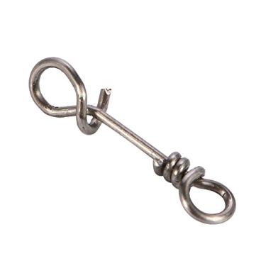 Imagem de Zetiling Clipes Fastach, clipe de pesca, encaixes rápidos, aço inoxidável, pisca, giratória, rolamento, barril, giratório, conector, espiral, iscas de pesca, acessórios para líderes, 50 peças, Número