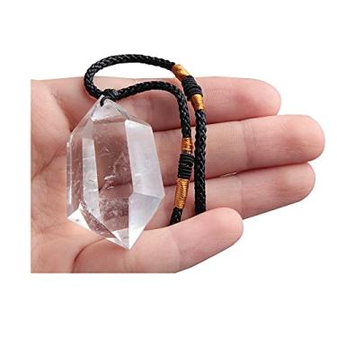 Imagem de Acxico 1 colar com pingente de pêndulo de cristal de quartzo transparente natural
