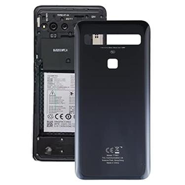 Imagem de HUANGYUNCHAO Acessórios telefônicos Tampa traseira da bateria original para TCL 10 5G T790Y T790H Substituição do telefone celular