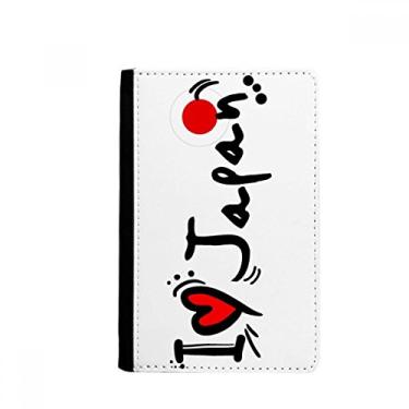 Imagem de Porta-cartão I Love Japan Word Flag Heart Passport Holder Notecase Burse, Multicolor