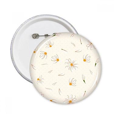 Imagem de Flor de pêra branca pétala flor planta pinos redondos crachá botão emblema acessório decoração 5 peças