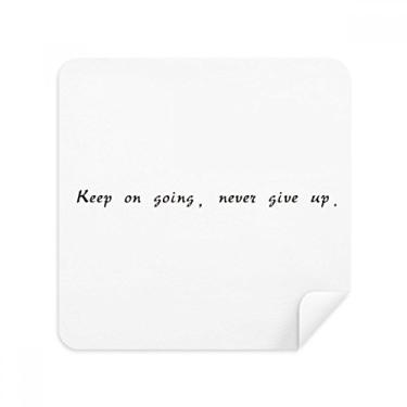 Imagem de Citação Keep On Going óculos pano de limpeza limpador de tela de telefone tecido de camurça 2 peças