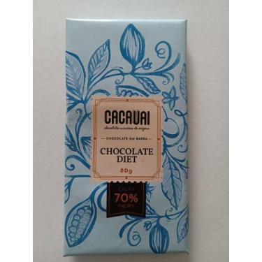 Imagem de Barra Chocolate 80G  70% Cacau Diet - Cacauai