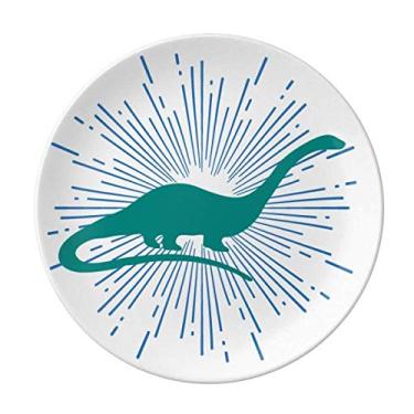 Imagem de Prato de porcelana decorativa para salver com altura do pescoço de cauda