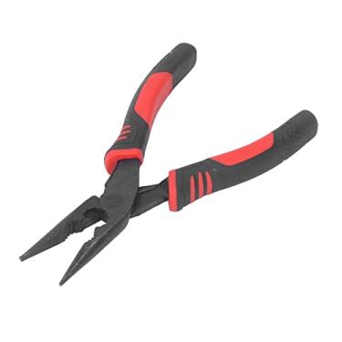 Imagem de Alicates de nariz, alicate de arame de aço de alto carbono confortável usando alça de borracha antiderrapante para cortar parafusos