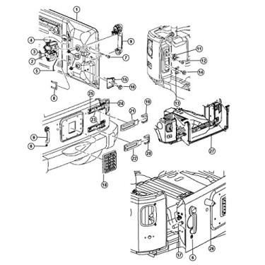 Imagem de Mopar 55397090AB CAPA TRASEIRA DO CORPO MEIO