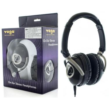 Imagem de Fone de Ouvido Yoga CD-450 On-Ear Stereo Headphones Ajuda a Proteger os Ouvidos na Bateria