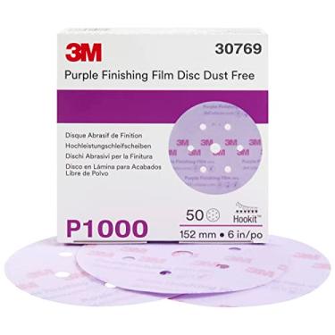 Imagem de 3M 30769 Hookit Roxo 15,24 cm P1000 Grão Disco de Filme Acabamento Sem Poeira