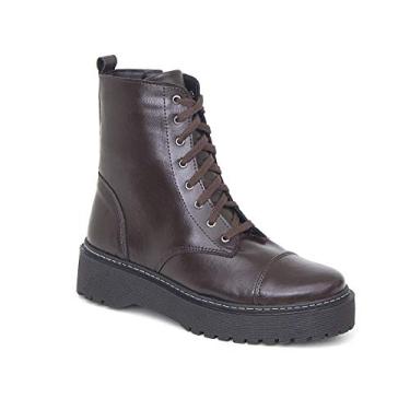 Imagem de Bota Coturno Plataforma Feminina Lisa Conforto Dia a Dia
