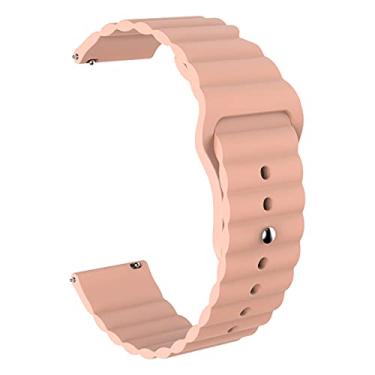 Imagem de Pulseira 22mm Gomada compatível com Galaxy Watch 3 45mm - Galaxy Watch 46mm - Gear S3 Frontier - Amazfit GTR 47mm - Marca LTIMPORTS (Rosa)