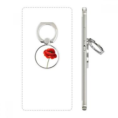 Imagem de Simplicity — Suporte de anel de celular de milho com flor vermelha para pintura artística