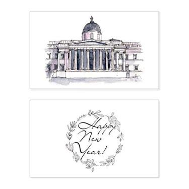 Imagem de National Gallery in London New Year Festival Cartão de felicitações Bless Message Present