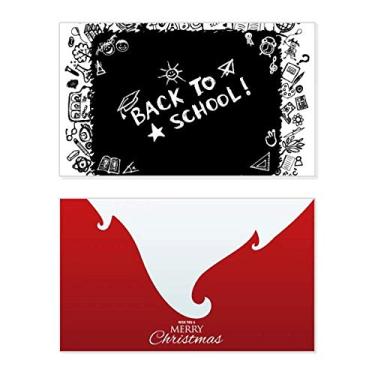 Imagem de Lousa Graffiti Estilo Escolar Contorno Feriado Feriado Feliz Natal Cartão de Parabéns Mensagem de Natal