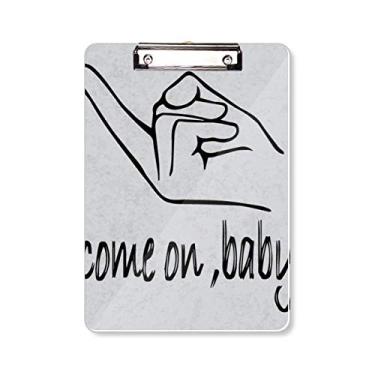 Imagem de Black Seduce Placa de apoio para prancheta personalizada para gestos A4