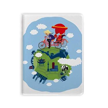 Imagem de Caderno de arte de parede chinesa The Great Wall Capa de goma Diário capa macia