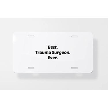 Imagem de Capa para placa de carro Best Trauma Surgeon Ever – Capa para placa de carro – Capa para placa de carro 15 x 30 cm