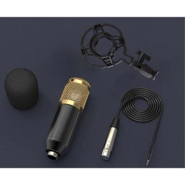 Imagem de Microfone Condensador Top Bm800 + Pop Filter Filtro + Aranha - Oem