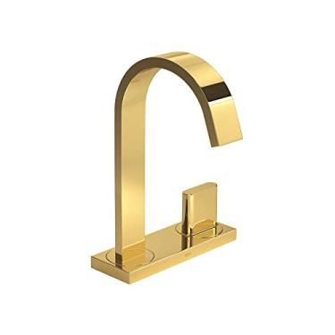 Imagem de Torneira de mesa com chapa bica alta para lavatório Polo, Gold, Deca, 1191.GL33