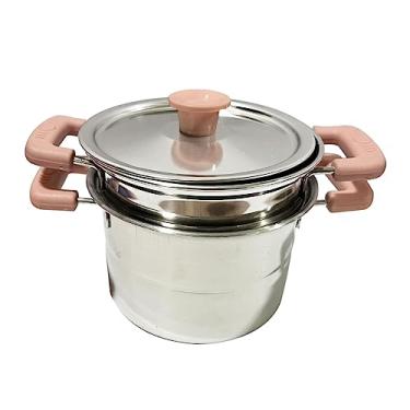 Imagem de Generic Frigideira para Utensílio de Cozinha com Tampa, panela de sopa rosa