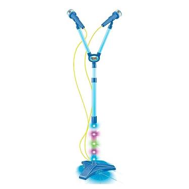 Imagem de Microfone Duplo, Dm Toys, Pedestal, Azul