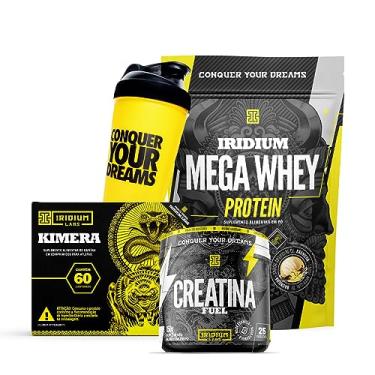 Imagem de Whey Protein Mega + Kimera Thermo + Creatina Fuel 150g + Coqueteleira Sabor:Baunilha