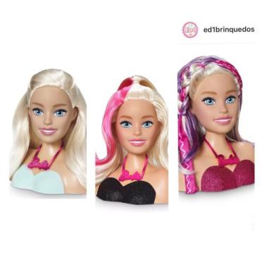 Imagem de Barbie Busto Combo Boneca Styling Head Mattel 3 Modelos Brinquedos  12