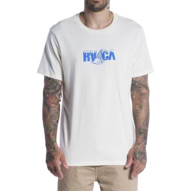 Imagem de Camiseta RVCA Melted SM24 Masculina Off White