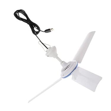 Imagem de Ventilador de teto portátil de 6 lâminas, mini ventiladores de barraca USB com controle remoto para camping, ventilador de teto para barracas suspensas Mini ventiladores de barraca de acampamento pend