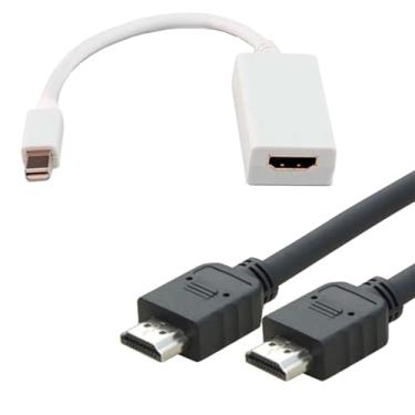 Imagem de Kit Cabo Mini Displayport x Hdmi F 15 Cm + Cabo HDMI 1.4 de 1,50 metros